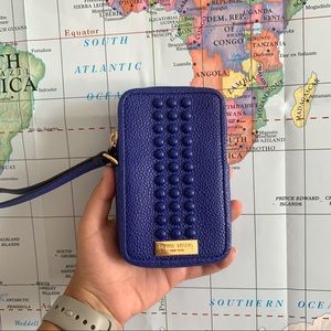 Henri Bendel royal blue wristlet